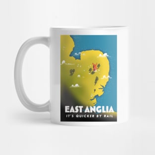 East anglia, It's Quicker by Rail Mug